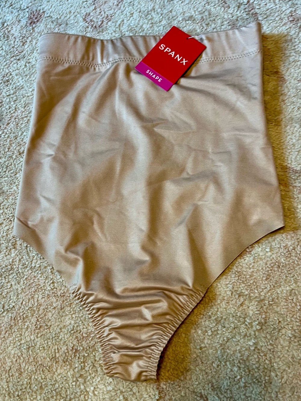 SPANX High-Waist Shaper Thong — Champagne Beige